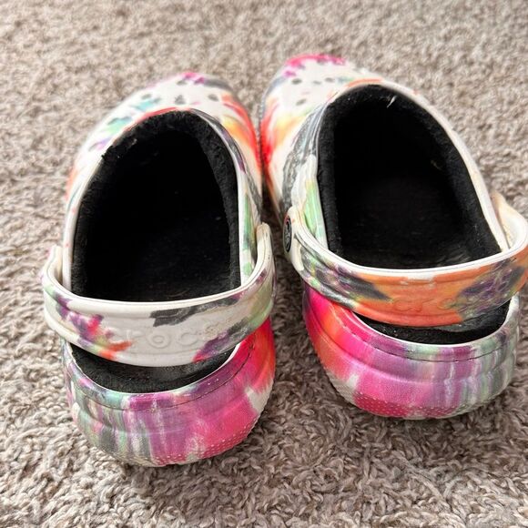 Crocs Colorful Tie Dye Slip Clogs - Picture 3 of 5